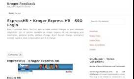 
							         ExpressHR.com • Kroger Express HR (ess.kroger.com)								  
							    