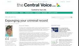
							         Expunging your criminal record | The Central Voice								  
							    