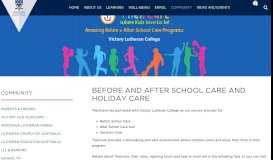 
							         Extend After School Care | Victory Lutheran College								  
							    