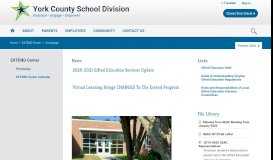 
							         EXTEND Center / Homepage - York County School Division								  
							    