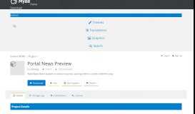 
							         Extend MyBB - Portal News Preview - MyBB Community Forums								  
							    