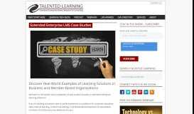 
							         Extended Enterprise LMS Case Studies - Talented Learning								  
							    