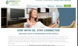 
							         Extended Stay Hotels with Free Basic Wi-Fi | WoodSpring Suites								  
							    