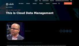 
							         Extending Cloud Data Management to vCloud Director Tenants | Rubrik								  
							    
