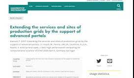 
							         Extending the services and sites of production grids by the support of ...								  
							    