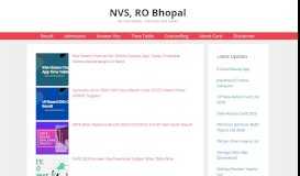 
							         Extension of final date for filling up the data in online ... - NVS RO Bhopal								  
							    