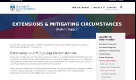 
							         Extenuating Circumstances | Student Support | University of ... - UCLan								  
							    
