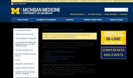 
							         External Access Resources | Michigan Medicine								  
							    