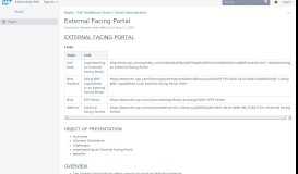 
							         External Facing Portal - SCN Wiki - SAP								  
							    