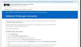 
							         External Illinois.gov Accounts - IDHS								  
							    