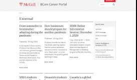 
							         External | Page 16 | BCom Career Portal - McGill University								  
							    