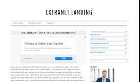 
							         Extranet Landing –								  
							    