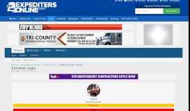 
							         Extranet Login | Expedite Trucking Forums - ExpeditersOnline.com								  
							    
