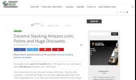 
							         Extreme Stacking Amazon.com: Points and Huge Discounts								  
							    