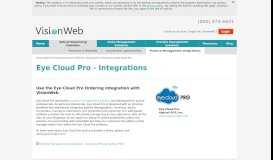
							         Eye Cloud Pro Integrations | VisionWeb								  
							    