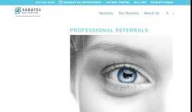 
							         Eye Doctor Referrals | Sabates Eye Centers								  
							    