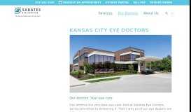 
							         Eye Doctors in Kansas City & Greater Metro Area | Sabates Eye Centers								  
							    