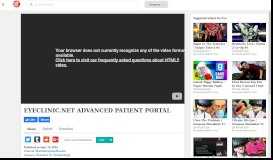 
							         Eyeclinic.Net Advanced Patient Portal - YT								  
							    