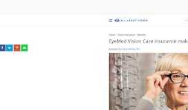 
							         EyeMed Vision Care: Get the most from your EyeMed insurance benefits								  
							    
