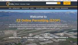 
							         EZ Online Permitting - San Bernardino County								  
							    
