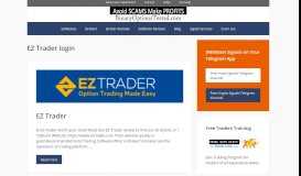 
							         EZ Trader login - BO Tested								  
							    