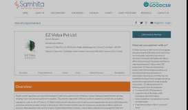 
							         EZ Vidya Pvt Ltd | Samhita								  
							    