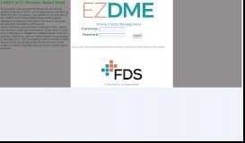 
							         EZDME Login - FDS, Inc								  
							    
