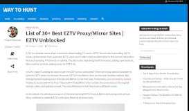 
							         EZTV Proxy | List of Best Working EZTV Proxy & Mirror Sites 2018								  
							    