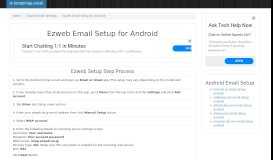 
							         Ezweb Email Setup - Android | ezweb.ne.jp | SmtpImap								  
							    