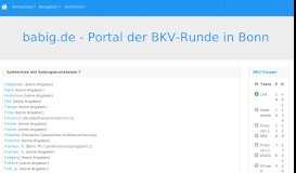 
							         F - babig.de - Portal der BKV-Runde								  
							    