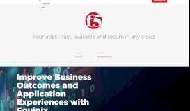 
							         F5 - Platform Partners | Equinix								  
							    