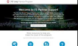 
							         F5 Unity Partner Program								  
							    