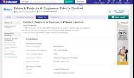 
							         Fabtech Projects & Engineers Private Limited - Manufacturer from ...								  
							    