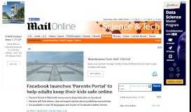
							         Facebook launches 'Parents Portal' to help adults keep their kids safe ...								  
							    