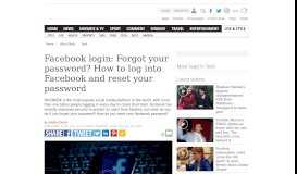 
							         Facebook login: Forgot your password? How to log into ...								  
							    