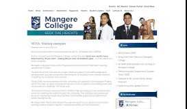 
							         Facebook Page - Mangere College								  
							    
