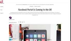 
							         Facebook Portal Is Coming to the UK - PCMag UK								  
							    