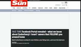
							         Facebook Portal revealed – what we know about Zuckerberg's 'smart ...								  
							    