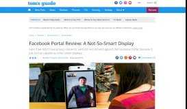 
							         Facebook Portal Review: A Not-So-Smart Display - Tom's Guide								  
							    
