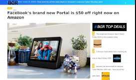 
							         Facebook's brand new Portal is $50 off right now on Amazon – BGR								  
							    