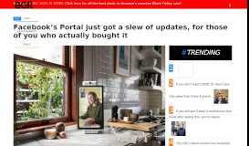 
							         Facebook's Portal just got a slew of updates, for those of you who ...								  
							    