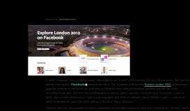 
							         Facebook's Social Olympic Ambition, Explore London 2012: A ...								  
							    