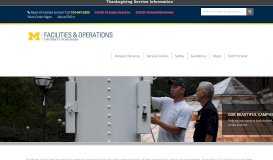 
							         Facilities and Operations – Home - University of Michigan								  
							    