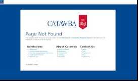 
							         Facilities - Catawba College								  
							    