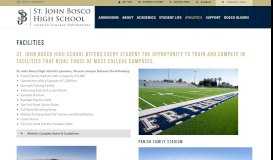 
							         Facilities - St. John Bosco High School								  
							    