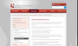 
							         Facility Certification Process | National Blood Authority								  
							    