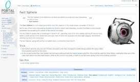 
							         Fact Sphere - Portal Wiki								  
							    