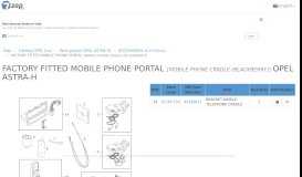 
							         FACTORY FITTED MOBILE PHONE PORTAL [MOBILE ... - Opel - 7zap								  
							    