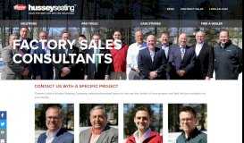 
							         Factory Sales Consultants — Hussey Seating Company								  
							    