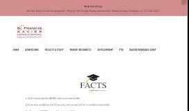 
							         FACTS/ MMS/ AR Portals — St. Francis Xavier School								  
							    